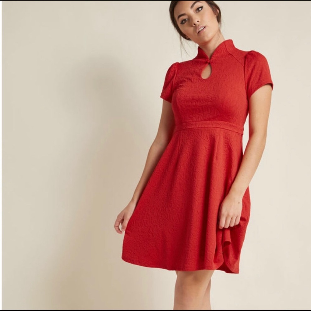 Red ModCloth dress